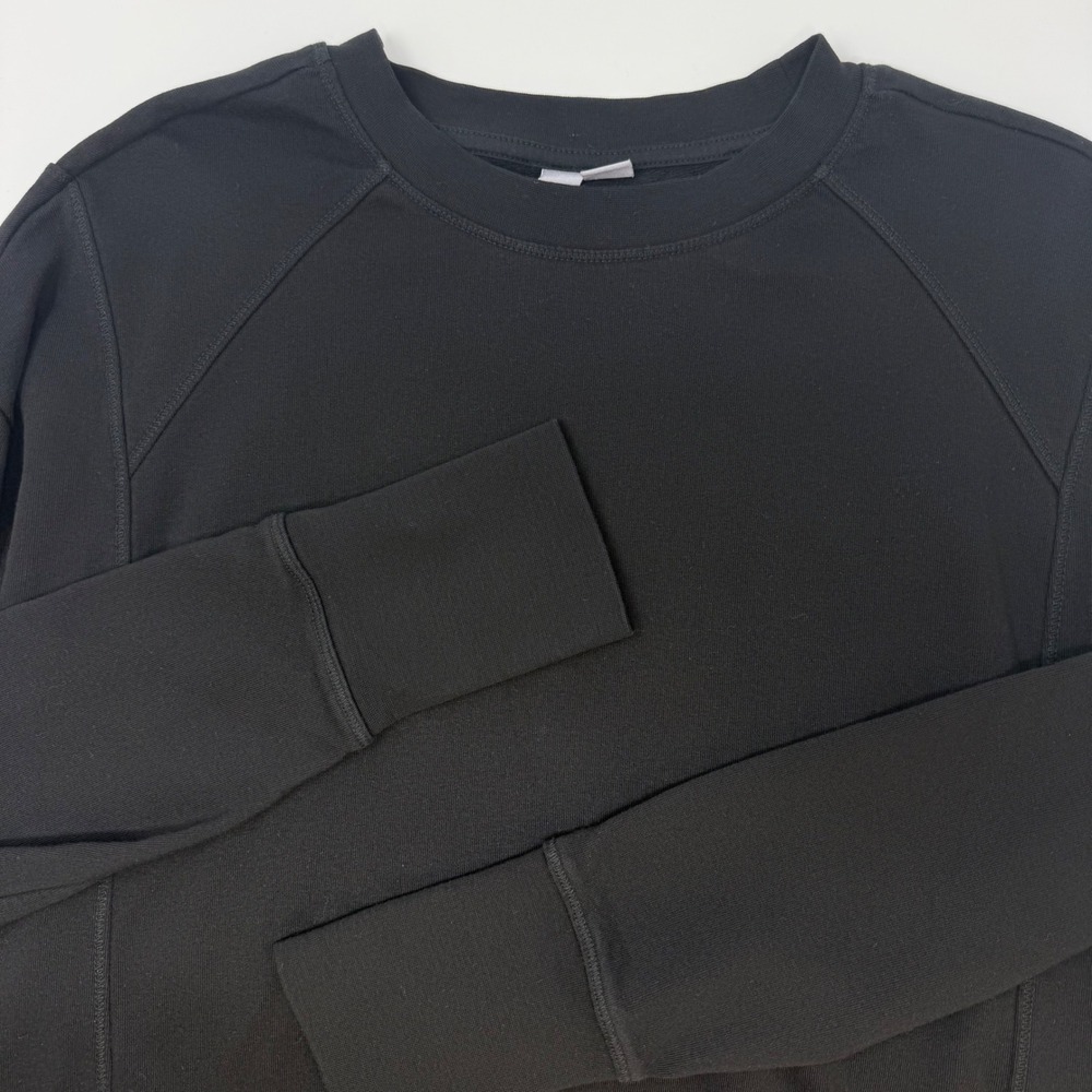Sweaty Betty Womens‎ Black Crewneck Raglan Pullover Sweatshirt Size Large